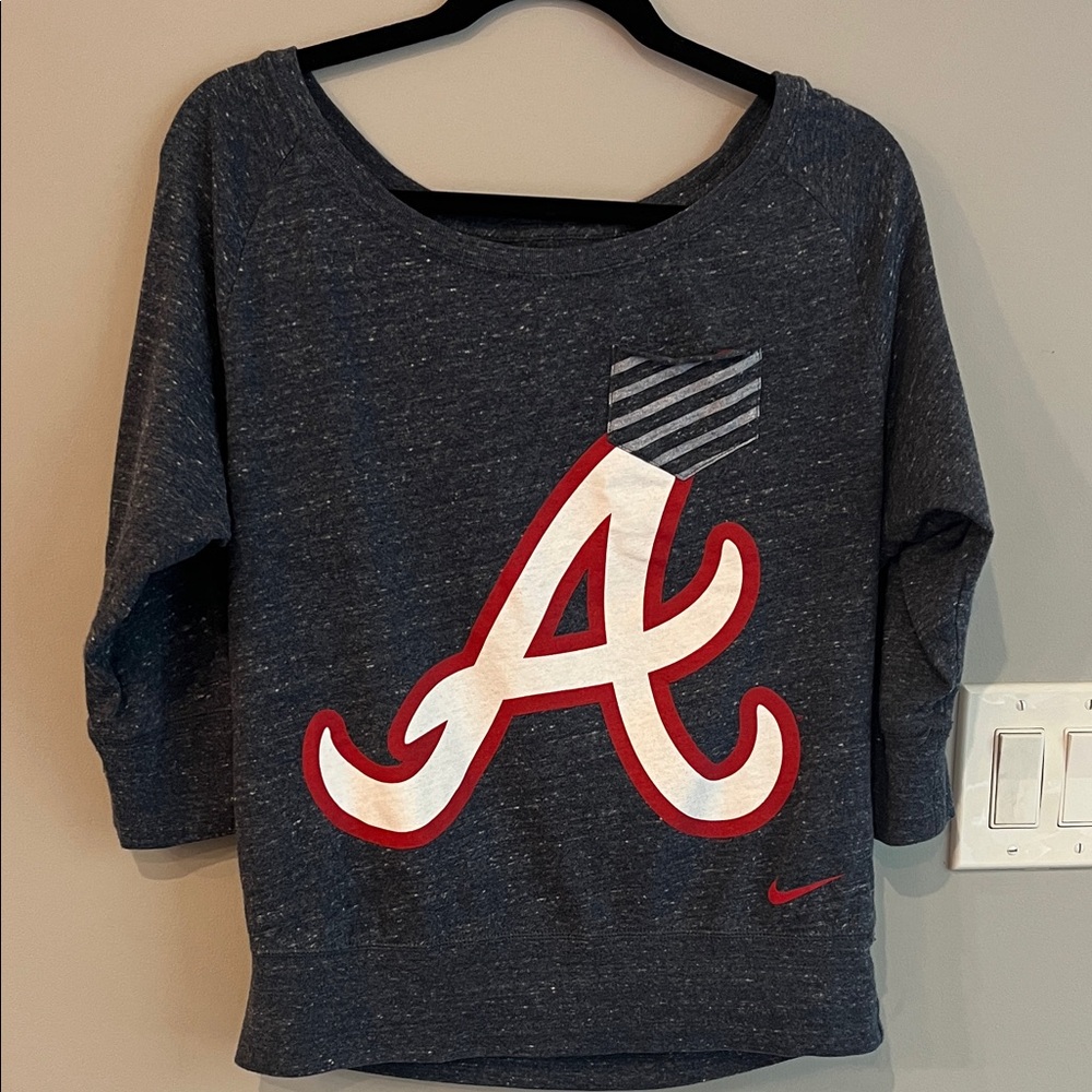 Nike Dark Blue Atlanta Braves Top
